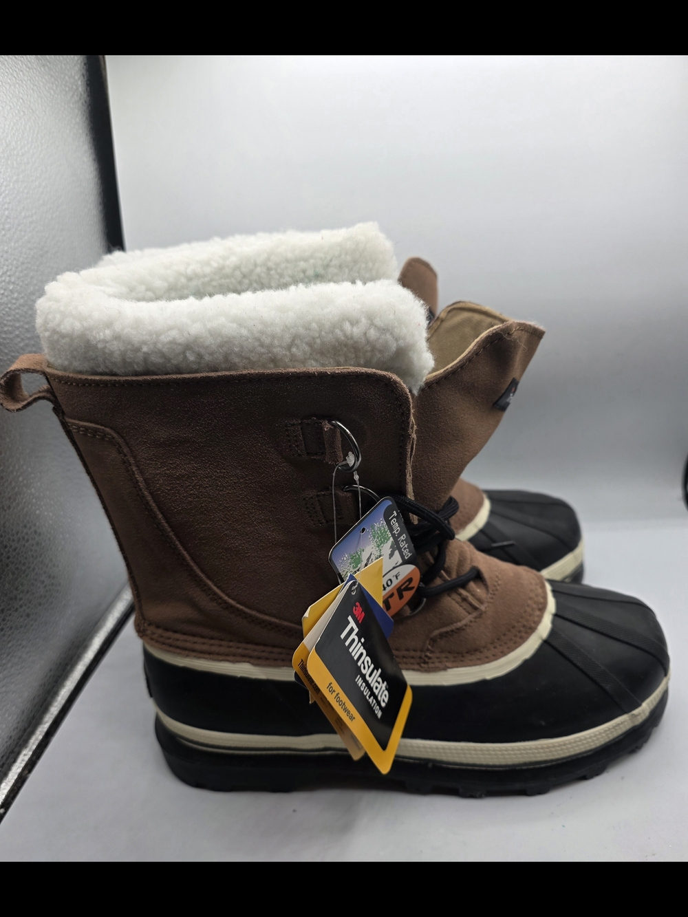 Herman Survivors Thinsulate Brown & Black Winter Boots Men's Size 10.